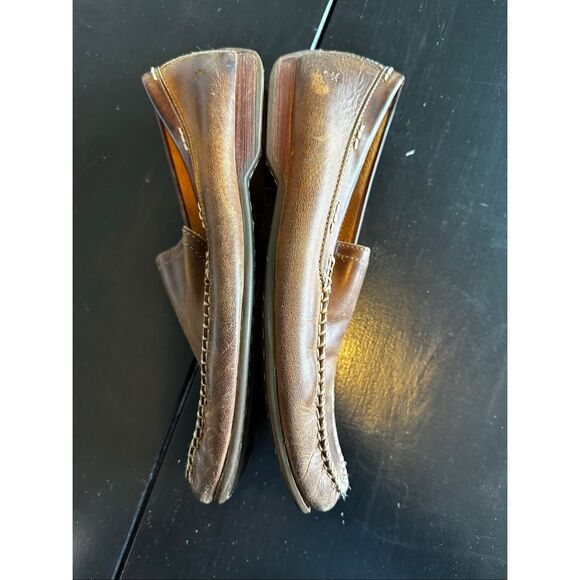 Frye Lewis Venetian Leather Loafers Tan Mens Sz 10.5 - Picture 4 of 8